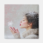 Schneeflocken Magnet (Vorne)