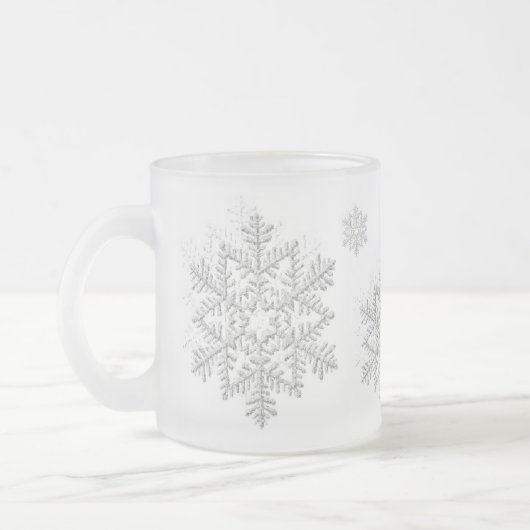 SCHNEEFLOCKEN MATTGLASTASSE (Links)