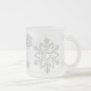 SCHNEEFLOCKEN MATTGLASTASSE