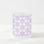 Schneeflocken Mattglastasse (Mittel)