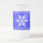 Schneeflocken Mattiert 16 oz Mattierte Tasse (Mittel)