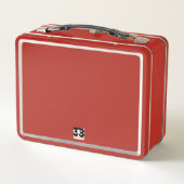 Schneeflocken Metall Brotdose (Rückseite)