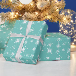 Schneeflocken-Mischung Geometrisches Geschenkpapie Geschenkpapier