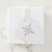 Schneeflocken mit Blütenblättern Geschenkanhänger (Mit Box)