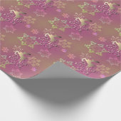 Schneeflocken mit Hirsch Geschenkpapier (Ecke)