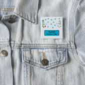 Schneeflocken mit Name-Tag Button (Beispiel)