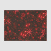 Schneeflocken mit rotem Hintergrundpapier Seidenpapier (Vorderseite)