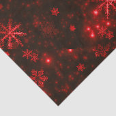 Schneeflocken mit rotem Hintergrundpapier Seidenpapier (Ausschnitt)