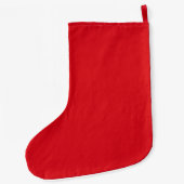 Schneeflocken / Monogramm / Ihr Name und Ihre Farb Großer Weihnachtsstrumpf (Rückseite)