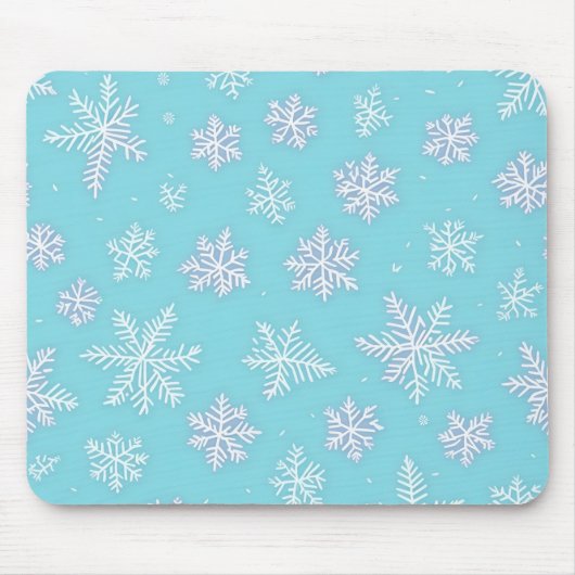 Schneeflocken Mousepad (Vorne)