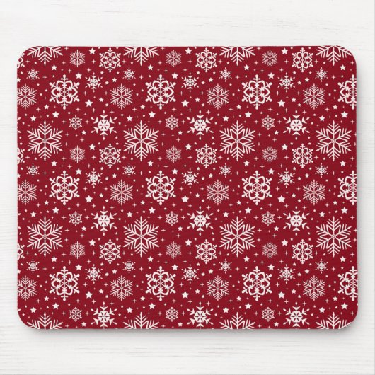 Schneeflocken Mousepad (Vorne)
