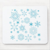 Schneeflocken Mousepad (Vorne)