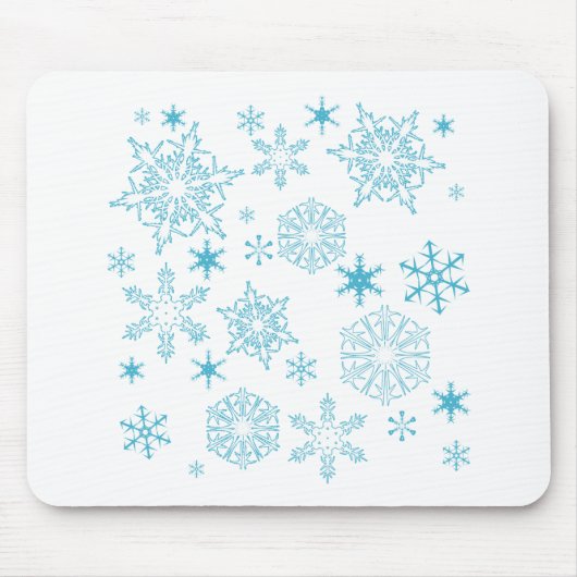 Schneeflocken Mousepad (Vorne)