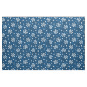 Schneeflocken Muster auf blau Stoff (Fat Quarter (45,7 x 55,9 cm))