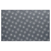 Schneeflocken-Muster auf grauem Hintergrund Stoff (Fat Quarter (45,7 x 55,9 cm))