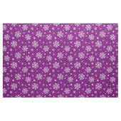 Schneeflocken Muster auf Lila Stoff (Fat Quarter (45,7 x 55,9 cm))