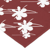 Schneeflocken-Muster burgundy Kurzer Tischläufer (Ecke)