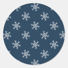 Schneeflocken-Muster Feste Aufkleber