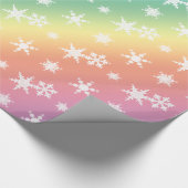 Schneeflocken-Muster für Weihnachten Geschenkpapier (Ecke)