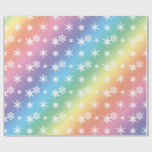 Schneeflocken-Muster für Weihnachten Geschenkpapier (Flach)