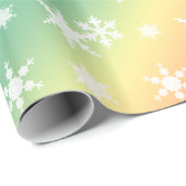 Schneeflocken-Muster für Weihnachten Geschenkpapier (Rolleneckpunkt)