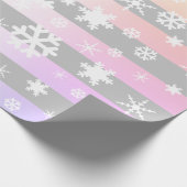 Schneeflocken-Muster Geschenkpapier (Ecke)