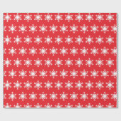 Schneeflocken-Muster Geschenkpapier (Flach)
