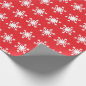 Schneeflocken-Muster Geschenkpapier (Ecke)