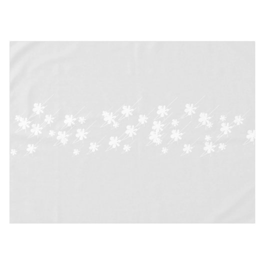 Schneeflocken Muster hellgrau weiß Tischdecke (Vorderseite (Horizontal))