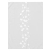 Schneeflocken Muster hellgrau weiß Tischdecke (Vorderseite)