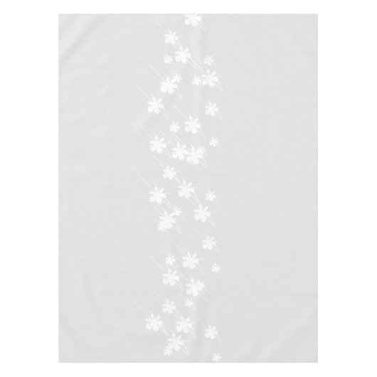 Schneeflocken Muster hellgrau weiß Tischdecke (Vorderseite)