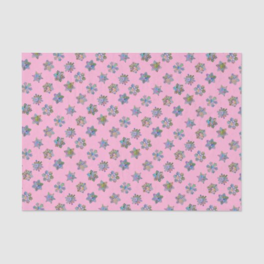 Schneeflocken-Muster in Weihnachten Seidenpapier (Vorderseite)