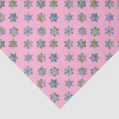 Schneeflocken-Muster in Weihnachten Seidenpapier (Ausschnitt)