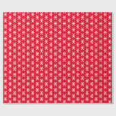 Schneeflocken-Muster niedlich Geschenkpapier (Flach)