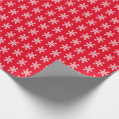 Schneeflocken-Muster niedlich Geschenkpapier (Ecke)