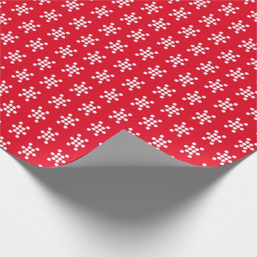 Schneeflocken-Muster niedlich Geschenkpapier (Ecke)