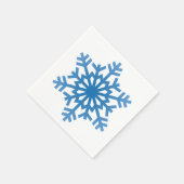 Schneeflocken Muster Weihnachten Serviette (Ecke)