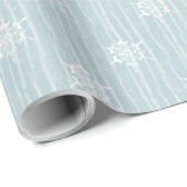 Schneeflocken Musterweihnachtsferien Geschenkpapier (Rolleneckpunkt)