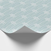 Schneeflocken Musterweihnachtsferien Geschenkpapier (Ecke)