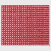 Schneeflocken Musterweihnachtsferien Geschenkpapier (Flach)