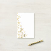 Schneeflocken nach dem Mittag Post-it Klebezettel (Auf Schreibtisch)