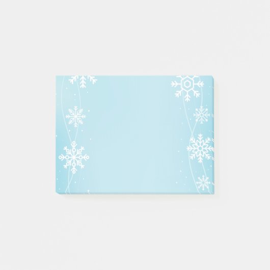 Schneeflocken nach dem Mittag Post-it Klebezettel (Vorderseite)