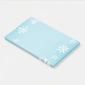 Schneeflocken nach dem Mittag Post-it Klebezettel (angewinkelt)