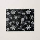 Schneeflocken nachts puzzle (Horizontal)