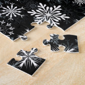 Schneeflocken nachts puzzle (Seite)