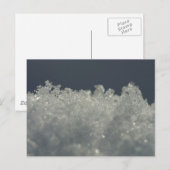 Schneeflocken Nah Postkarte (Vorne/Hinten)