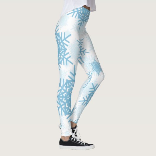 Schneeflocken Nahtlose Leggings (Rechts)