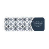 Schneeflocken Navy Blue und White (Vorne)