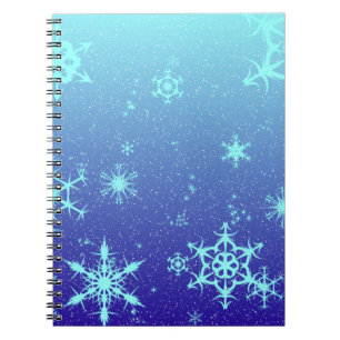 Schneeflocken Notizblock