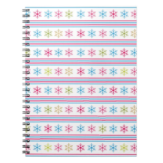 Schneeflocken Notizblock (Vorderseite)